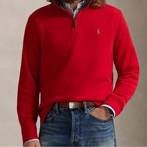 Ralph Lauren Kids Vibrant Red Half-Zip Pullover
